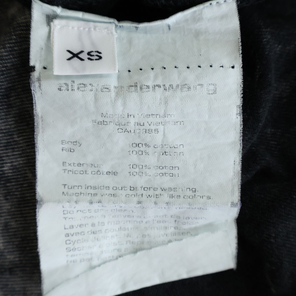 ALEXANDER WANG(アレキサンダーワン) Acid T-Shirt フェード加工 半袖Tシャツ ブラック