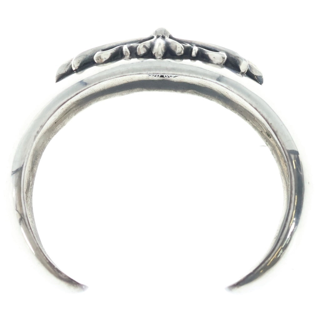 CHROME HEARTS(クロムハーツ) フローラルクロス カフバングル ブレスレット シルバー