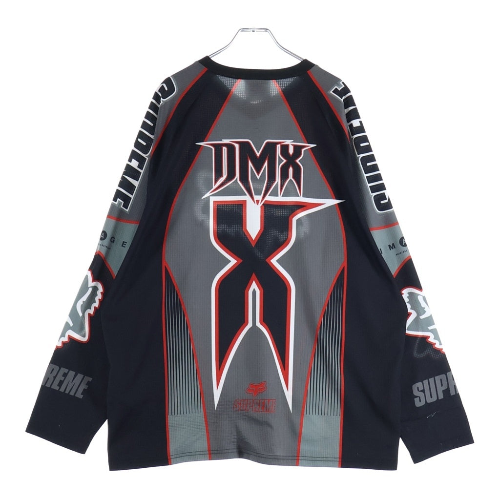 SUPREME(シュプリーム) ×25AW FOX RACING 袖ロゴプリント 長袖シャツ ロングスリーブ ブラック
