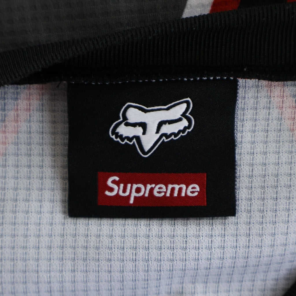 SUPREME(シュプリーム) ×25AW FOX RACING 袖ロゴプリント 長袖シャツ ロングスリーブ ブラック