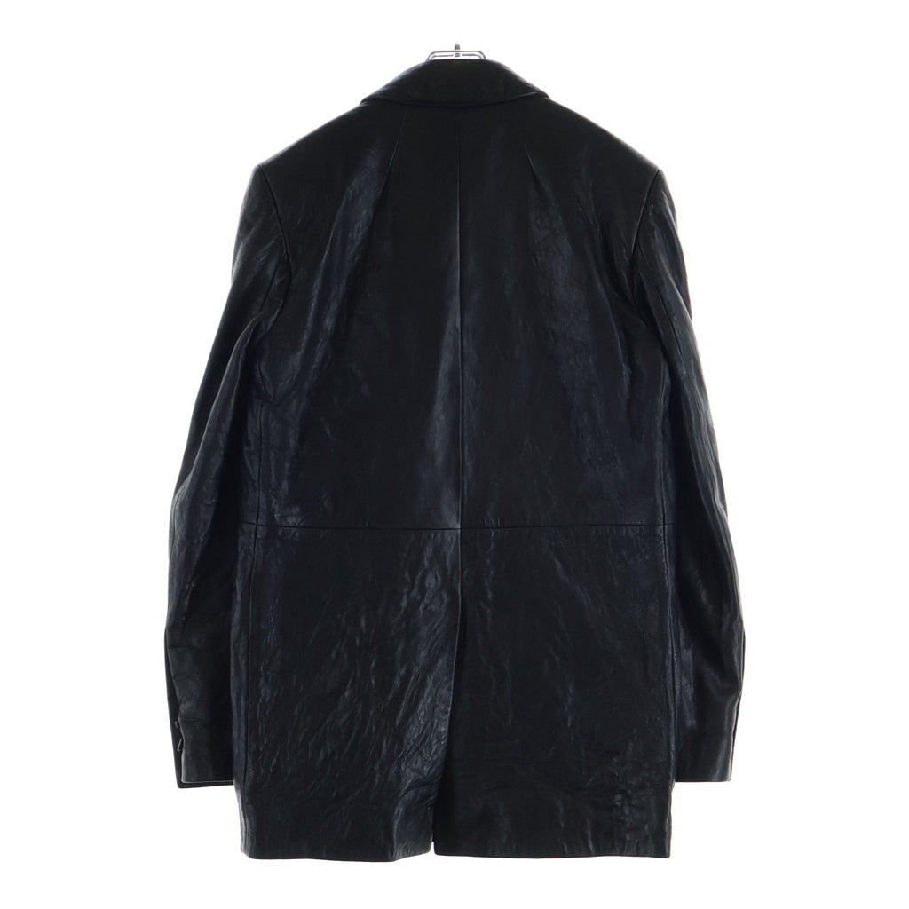 Rick Owens(リックオウエンス) Leather Blazer レザーブレザー ジャケット ブラック RU01F2721-LBE