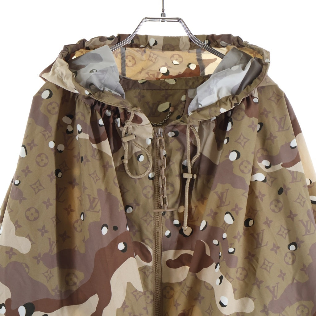 LOUIS VUITTON(ルイヴィトン) 20SS カモ パラシュート ジップ フーディ ブルゾン パーカー RM201M TBN HIB16W ブラウン