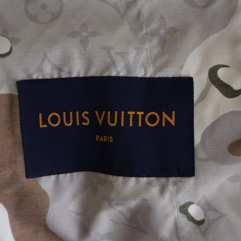 LOUIS VUITTON(ルイヴィトン) 20SS カモ パラシュート ジップ フーディ ブルゾン パーカー RM201M TBN HIB16W ブラウン
