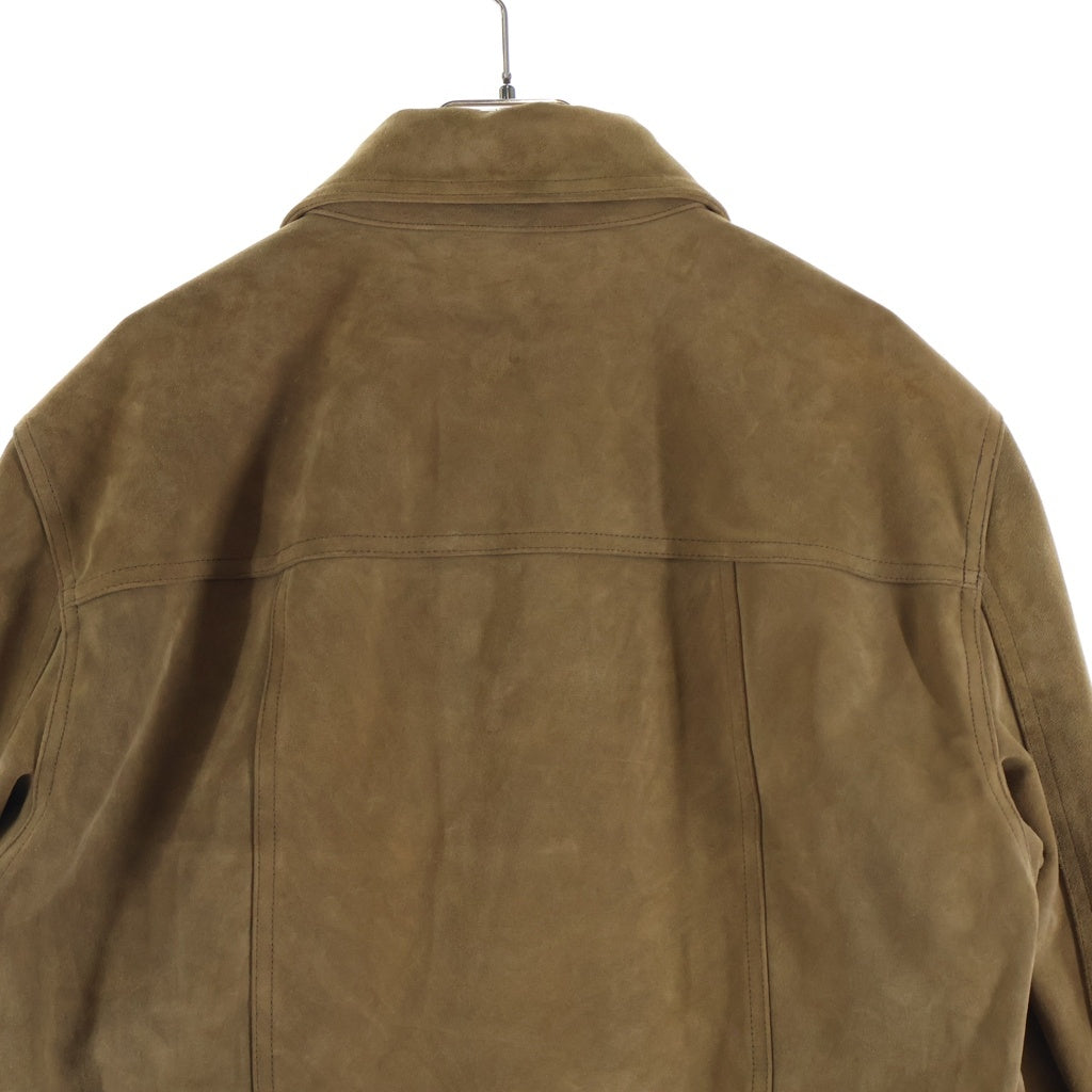Rick Owens(リックオウエンス) CROPPED WORKER クロップド ワーカー スエードジャケット ブラウン RR01F2703-LCSU