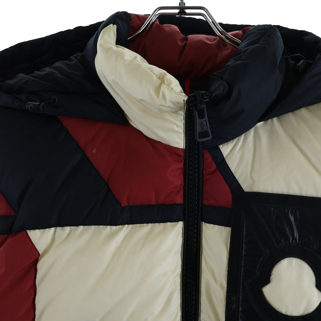 MONCLER(モンクレール) PERMIT GILET CRAIG GREEN ロゴ フーデッドダウンベスト レッド/ブラック D209H4332000