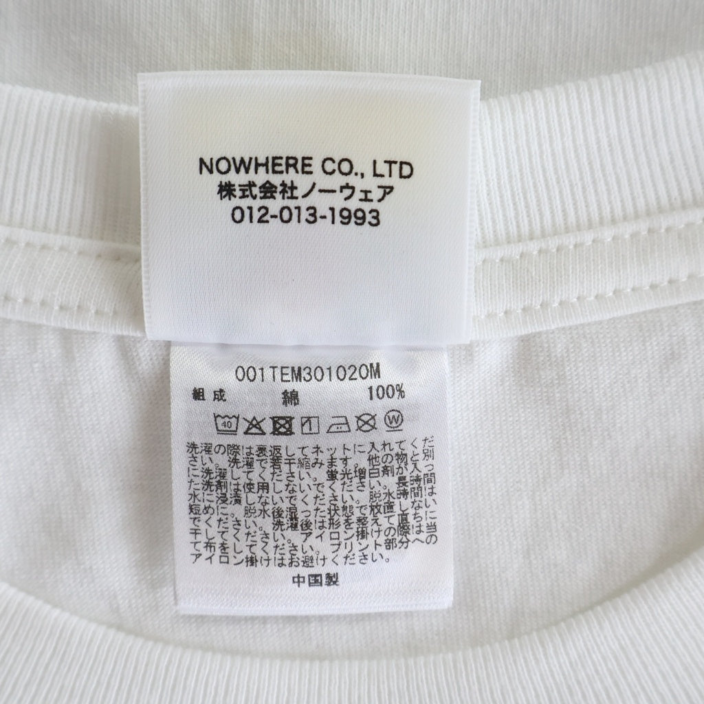 A BATHING APE(アベイシングエイプ) エイプヘッドロゴ カモ柄 半袖Tシャツ カットソー クルーネック ホワイト 0ZXTEM020101Q