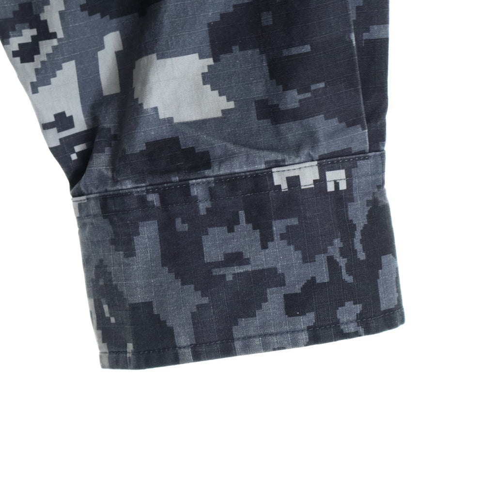 A BATHING APE(アベイシングエイプ) MULTI PIXEL CAMO MILITARY SHIRT マルチ ピクセル カモ ミリタリー シャツ グレー 0ZXSTM319401Q