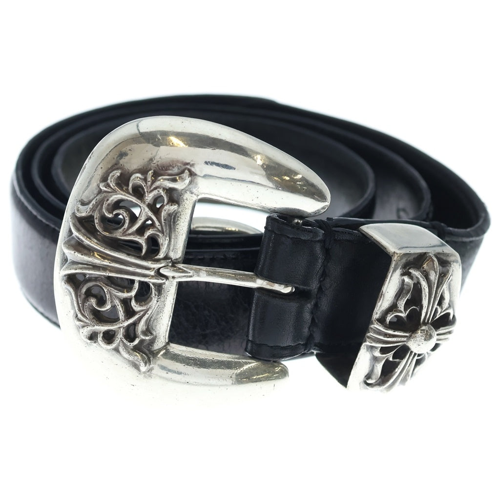CHROME HEARTS(クロムハーツ) BLT CLASSIC 3PC クラシック 3ピース レザーベルト ブラック/シルバー