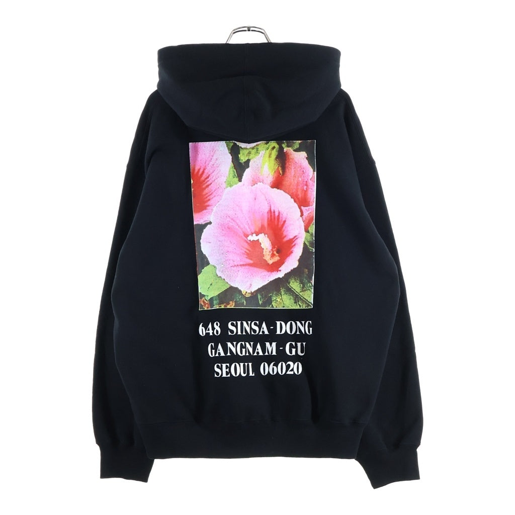 SUPREME(シュプリーム) 23AW Seoul Box Logo Hooded Sweatshirt ソウルオープン記念 ボックスロゴ バックプリント フーデッド スウェットシャツ ブラック