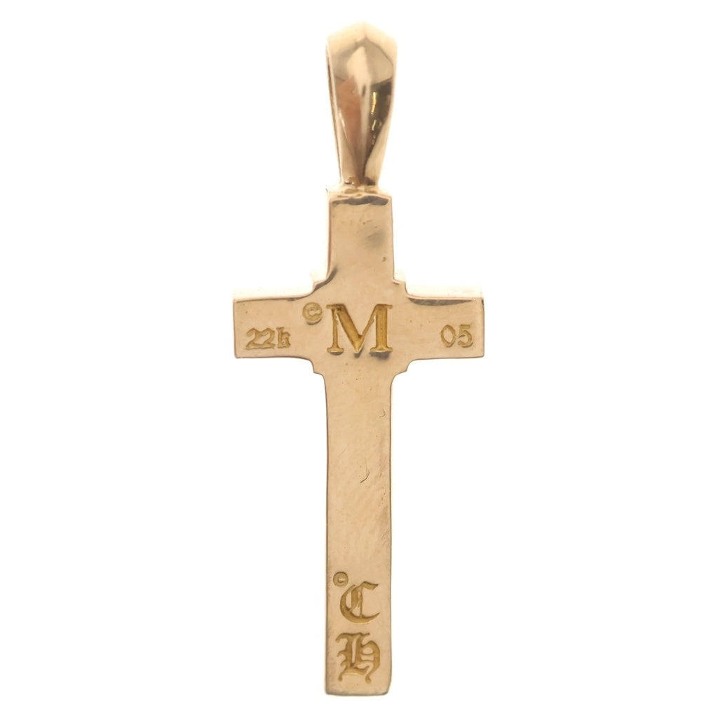CHROME HEARTS(クロムハーツ) 22K MAPPLE THORPE メイプルソープ クロスチャーム ペンダントトップ ゴールド