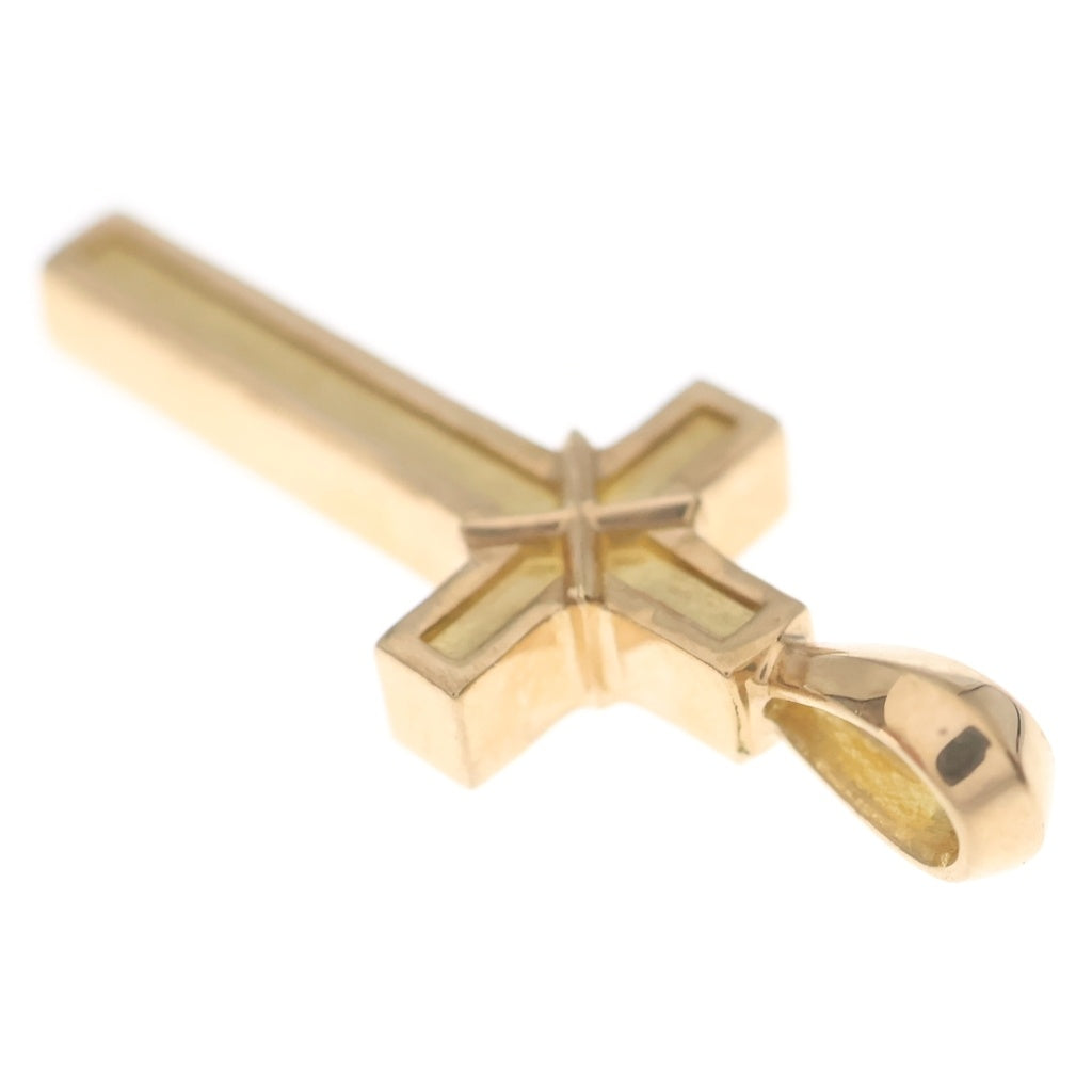 CHROME HEARTS(クロムハーツ) 22K MAPPLE THORPE メイプルソープ クロスチャーム ペンダントトップ ゴールド