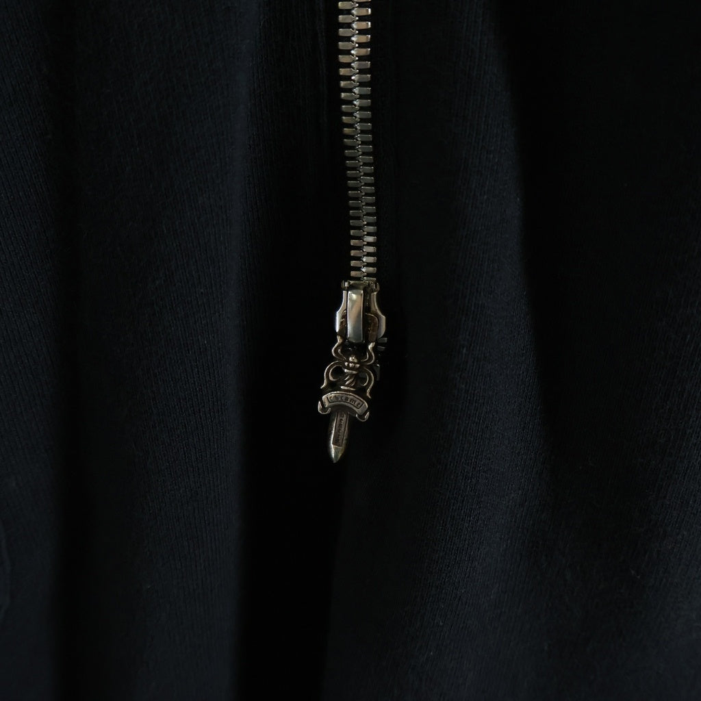 CHROME HEARTS(クロムハーツ) JUMP SUIT マルチレザークロスパッチ ダガージップ ジャンプスーツ オールインワン フーディー ブラック