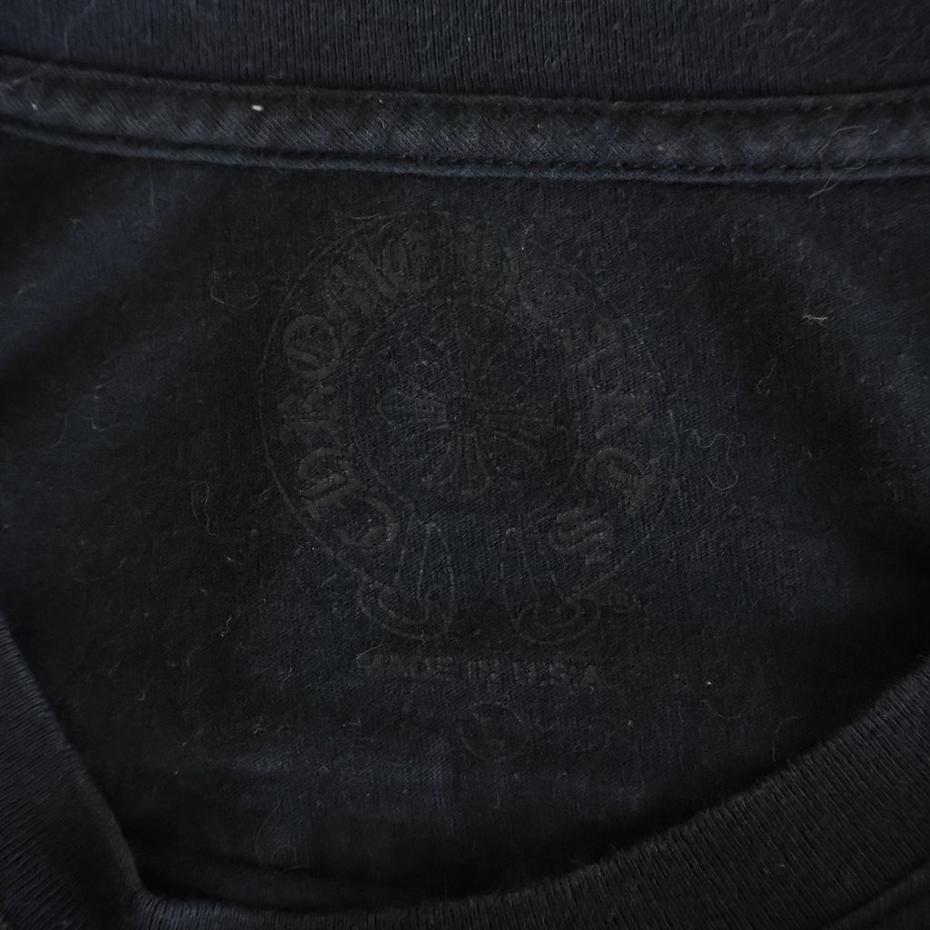 CHROME HEARTS(クロムハーツ) CH L/S T-SHIRT バックスクロール アームロゴ 長袖Tシャツ ロンT ブラック