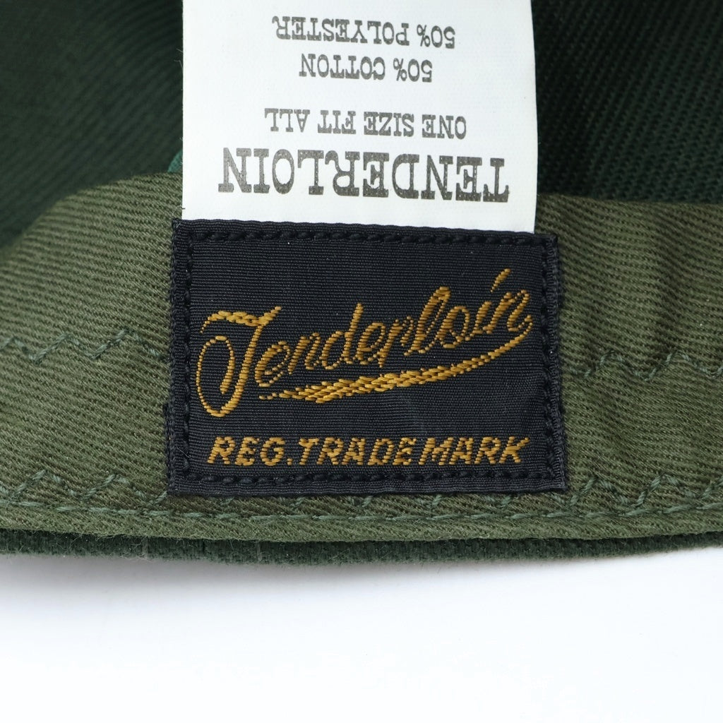 TENDERLOIN(テンダーロイン) ロゴエンブロイダリー トラッカーキャップ 帽子 カーキ