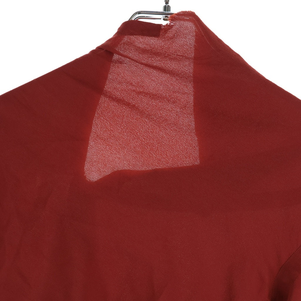 Rick Owens(リックオウエンス) 20FW カットオフデザイン クルーネック 半袖Tシャツ カットソー レッド レディース RP20F2218