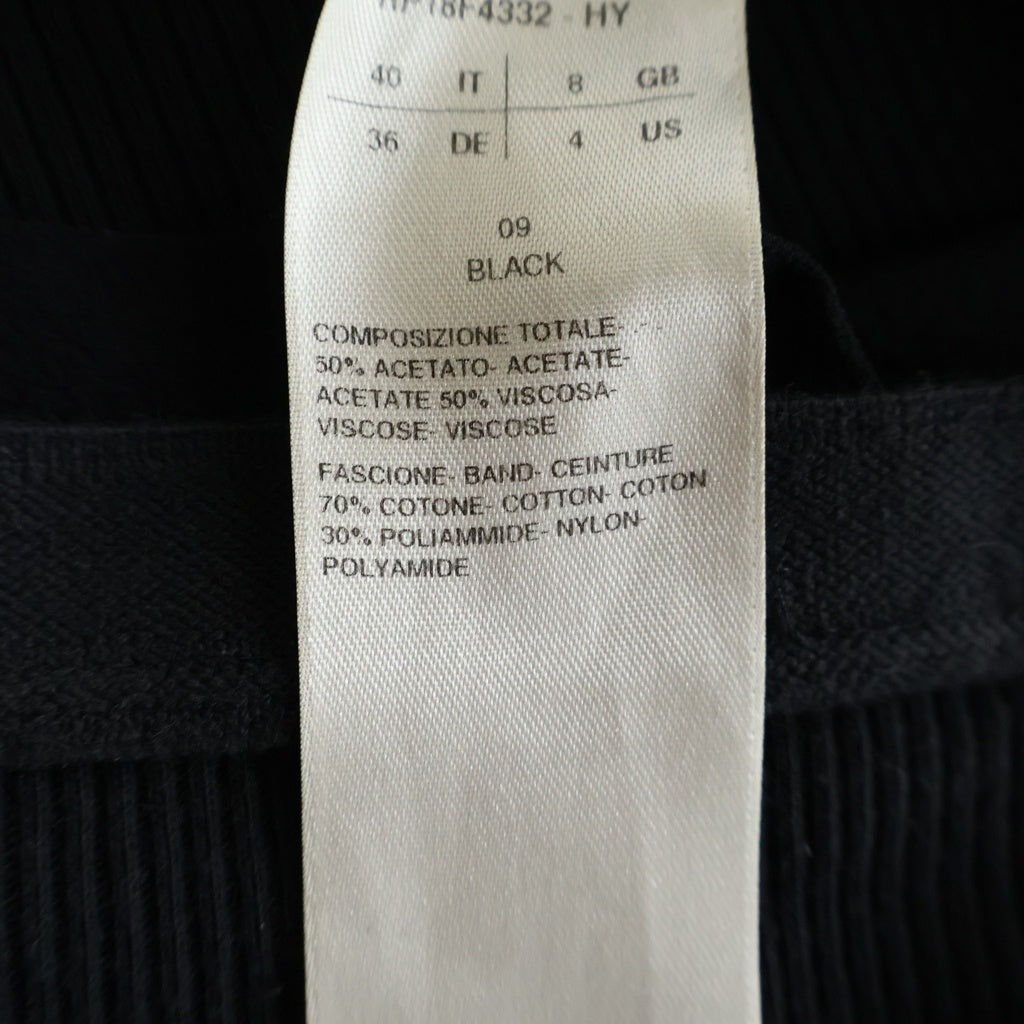 Rick Owens(リックオウエンス) 18FW 切替デザイン カットオフ ナロースカート ブラック レディース RP18F4332