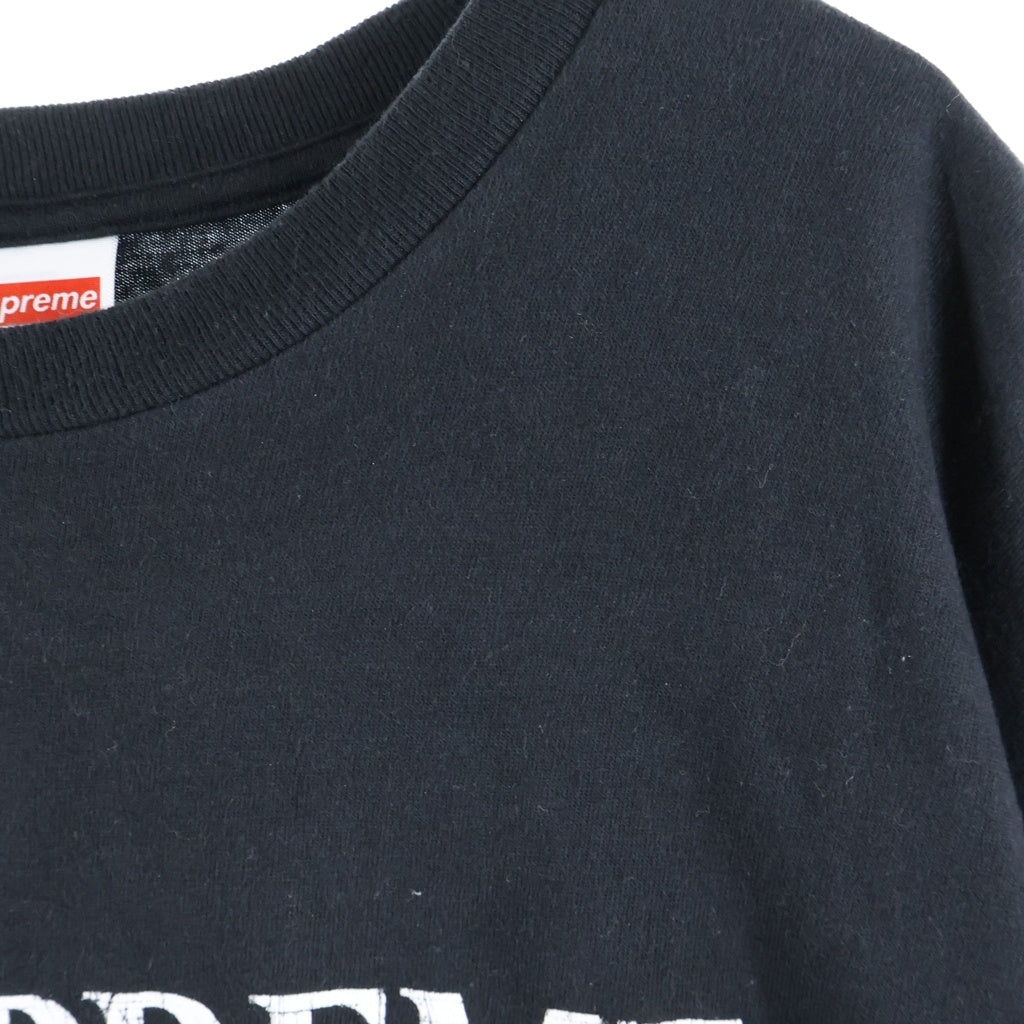 SUPREME(シュプリーム) 25AW Skull Tee スカルロゴプリント クルーネック半袖Tシャツ カットソー ブラック