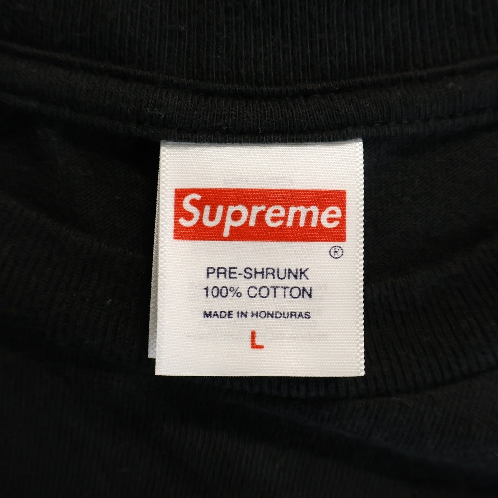 SUPREME(シュプリーム) 25AW Skull Tee スカルロゴプリント クルーネック半袖Tシャツ カットソー ブラック