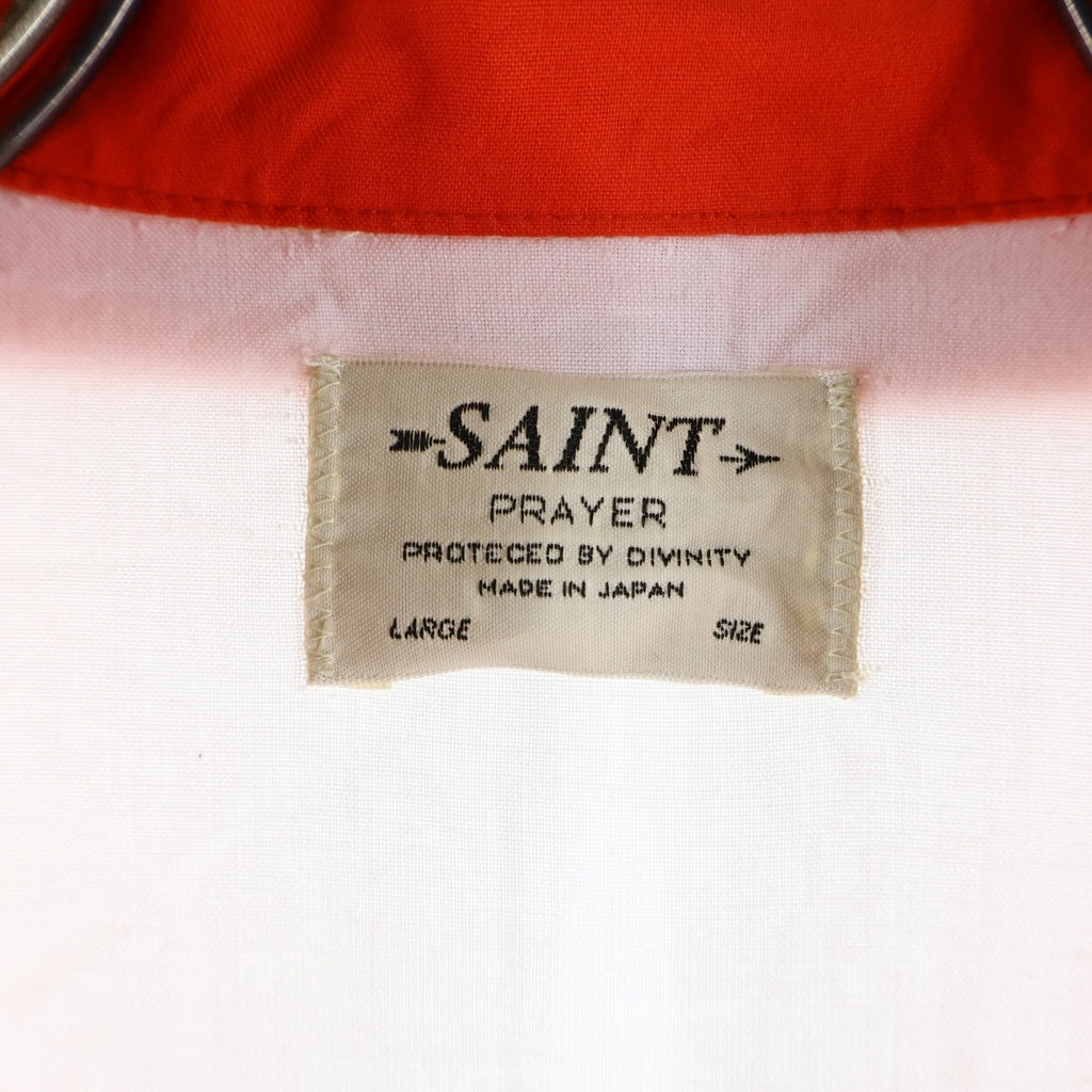 SAINT MICHAEL(セントマイケル) 26SS PIZZA SHIRT ピザ 半袖開襟シャツ ホワイト SM-MK8-0000-038