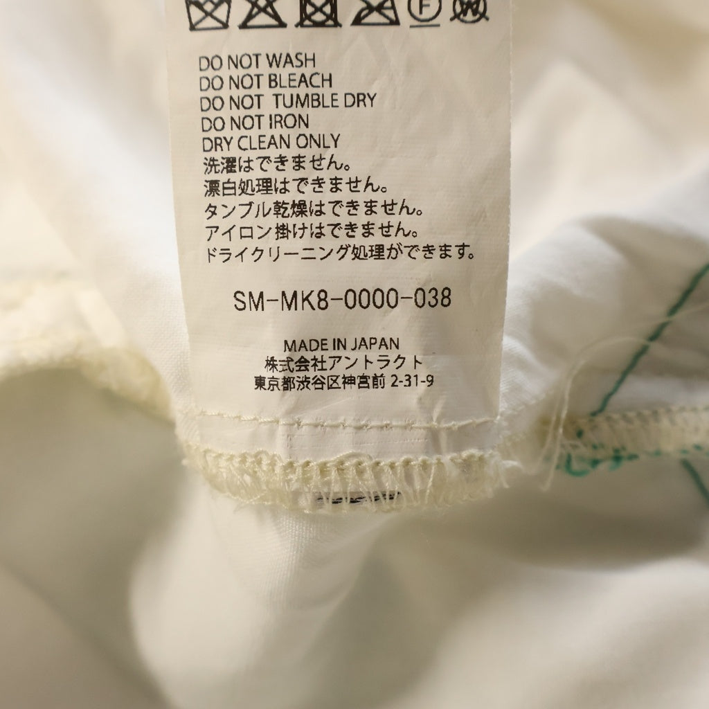SAINT MICHAEL(セントマイケル) 26SS PIZZA SHIRT ピザ 半袖開襟シャツ ホワイト SM-MK8-0000-038