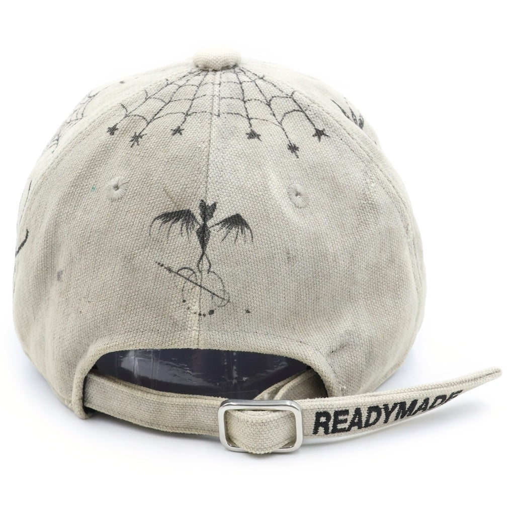 READY MADE(レディメイド) ×Dr.Woo CAP TATTO ドクターウー タトゥー ミリタリーキャップ 帽子 グレー REDW-CO-WH-00-00-02