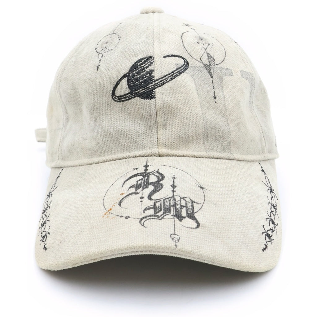 READY MADE(レディメイド) ×Dr.Woo CAP TATTO ドクターウー タトゥー ミリタリーキャップ 帽子 グレー REDW-CO-WH-00-00-02