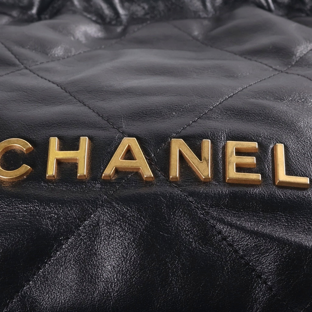 CHANEL(シャネル) Chanel 22 キルティング チェーンショルダーバッグ ブラック レディース AS3980