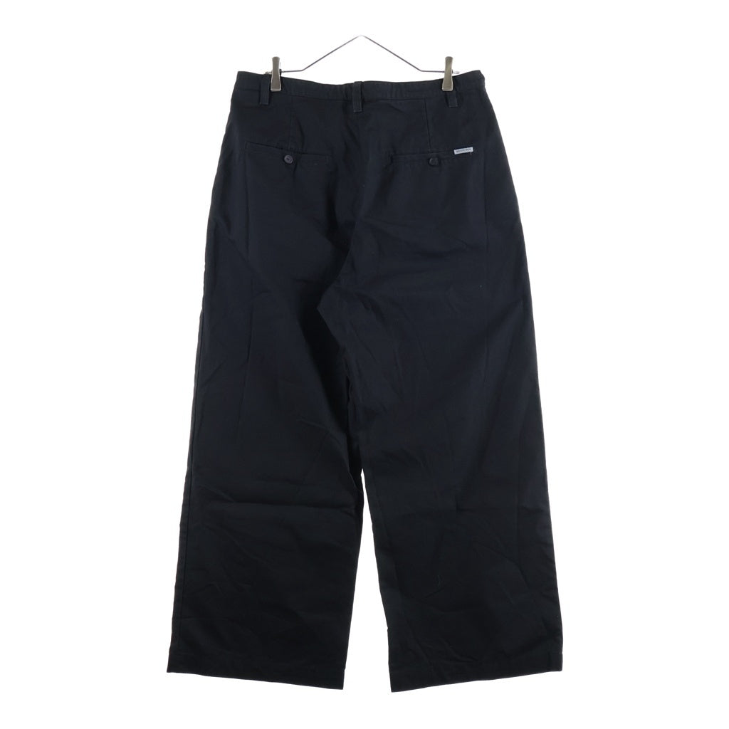 BALENCIAGA(バレンシアガ) Wide Leg Twill Chino Pants ワイドチノパンツ ブラック 871309 TKP07