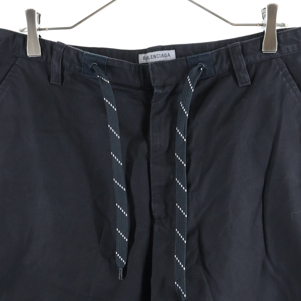 BALENCIAGA(バレンシアガ) Wide Leg Twill Chino Pants ワイドチノパンツ ブラック 871309 TKP07