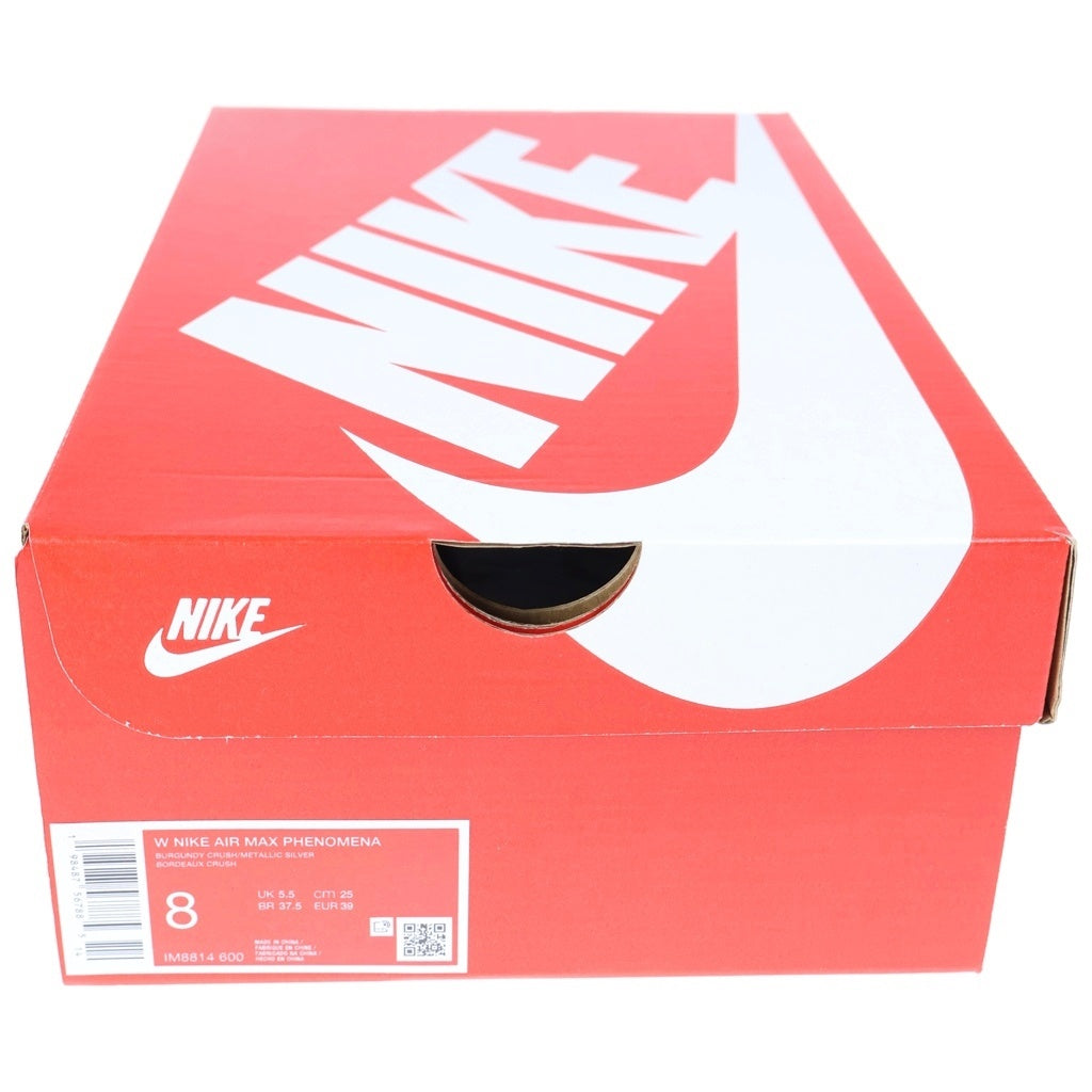 NIKE(ナイキ) WMNS AIR MAX PHENOMENA BURGUNDY CRUSH/METALLIC SILVER ウィメンズ エア マックス フェノメナ ローカットスニーカー バーガンディ US8/25.0cm IM8814-600 レディース
