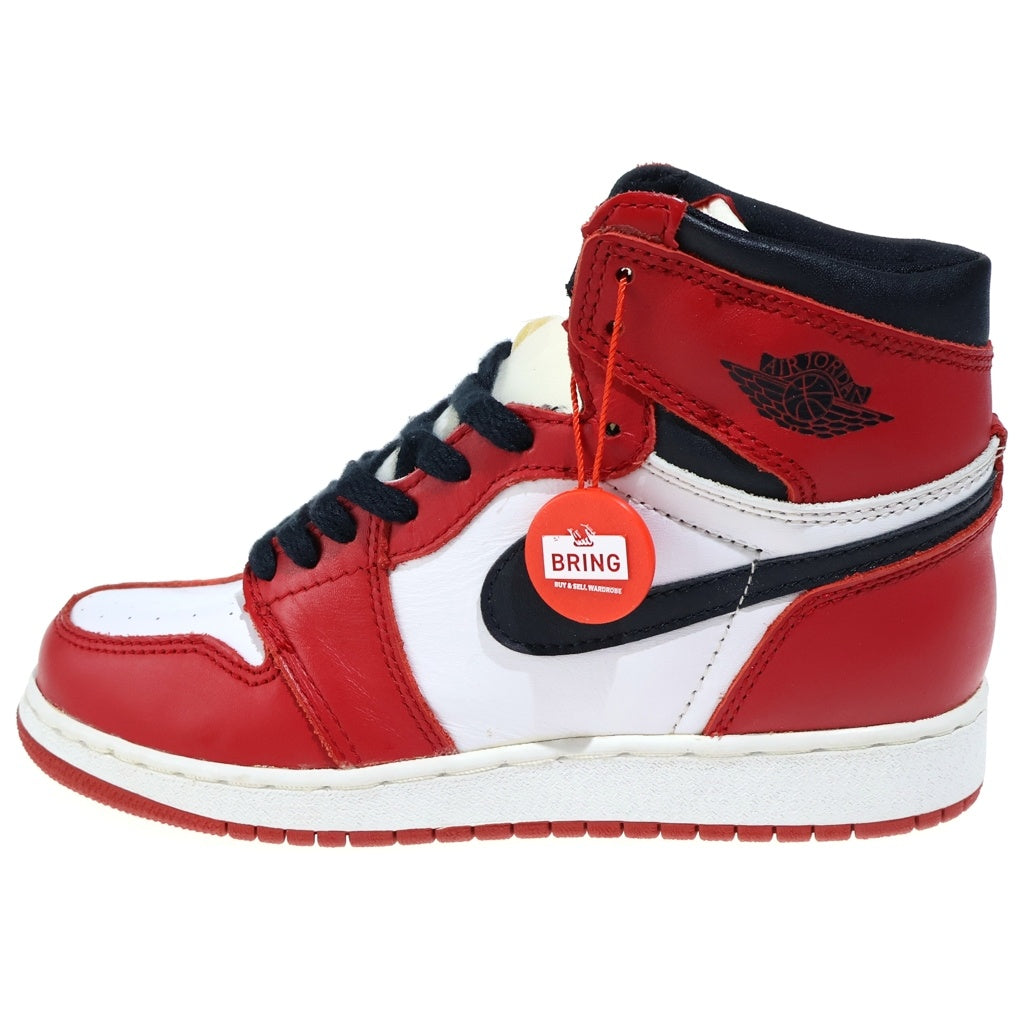 NIKE(ナイキ) 【観賞用 1994年製】 Air Jordan 1 High Chicago BG エアジョーダン1 ハイカット スニーカー シカゴ ホワイト/レッド 5Y/23.5cm 153126-101 レディース