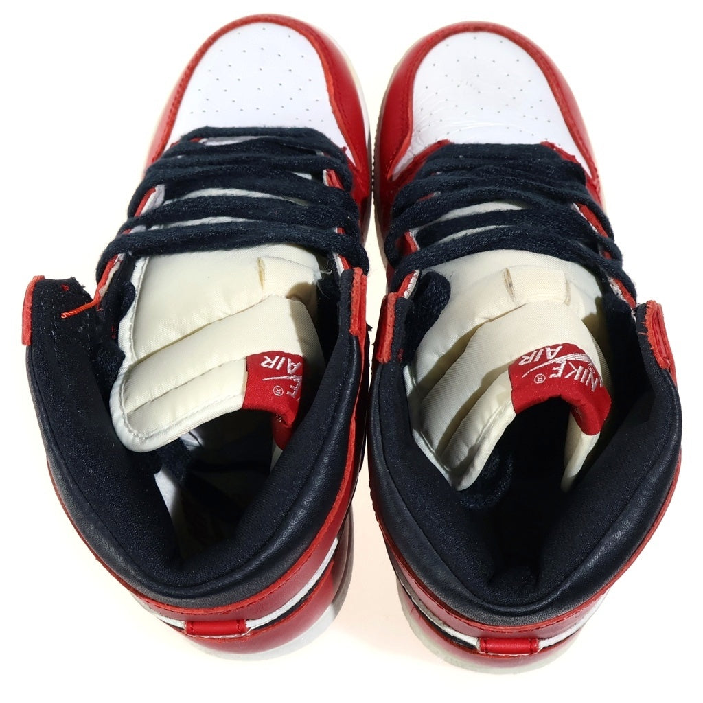 NIKE(ナイキ) 【観賞用 1994年製】 Air Jordan 1 High Chicago BG エアジョーダン1 ハイカット スニーカー シカゴ ホワイト/レッド 5Y/23.5cm 153126-101 レディース