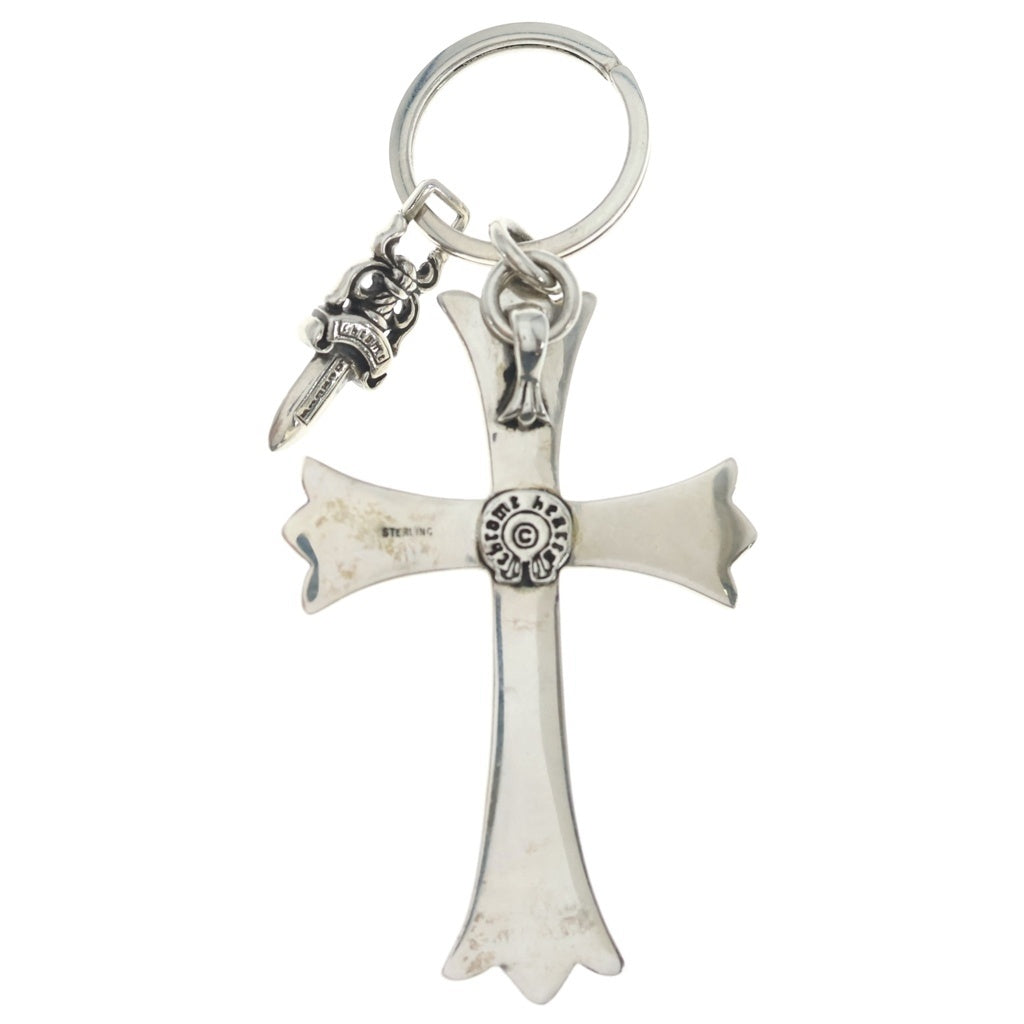 CHROME HEARTS(クロムハーツ) CH CRS LG&No5 DGGR ラージクロス#5ダガーキーリング シルバーキーリング
