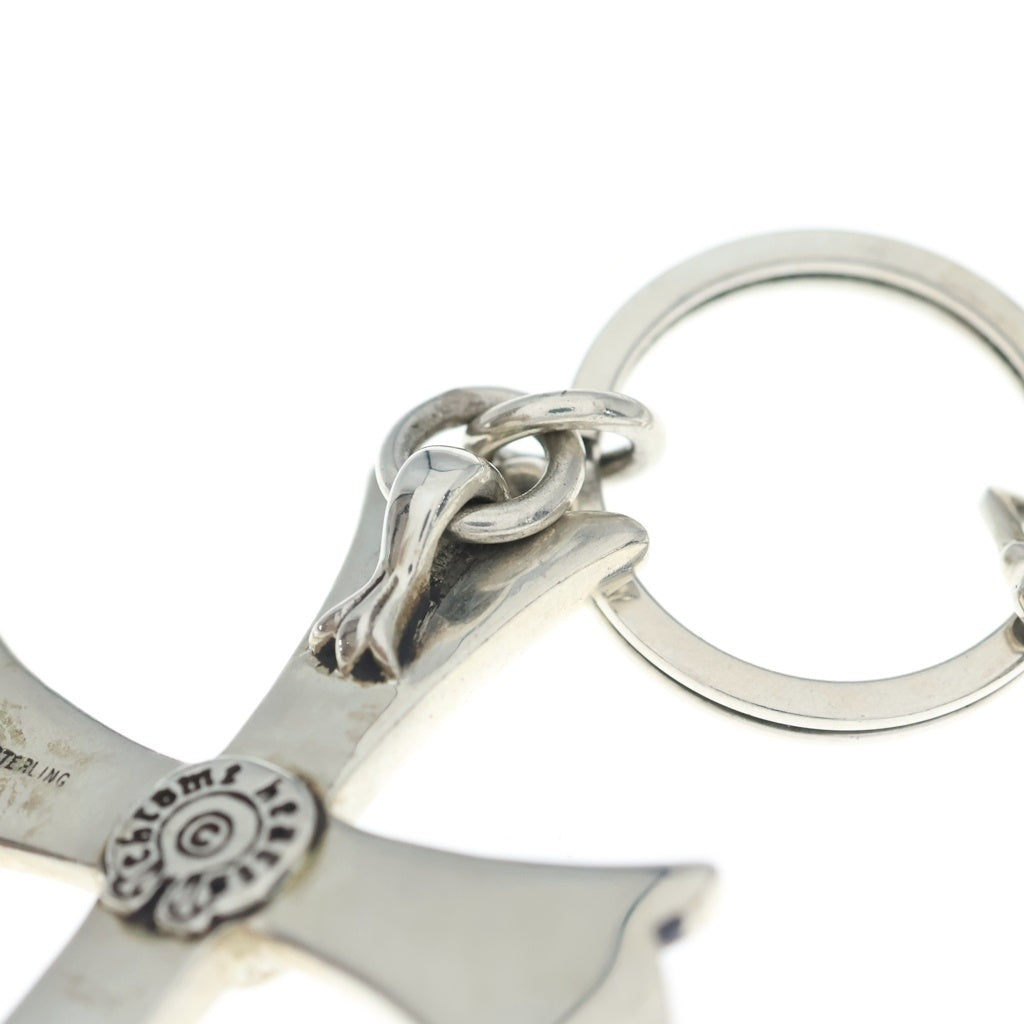 CHROME HEARTS(クロムハーツ) CH CRS LG&No5 DGGR ラージクロス#5ダガーキーリング シルバーキーリング