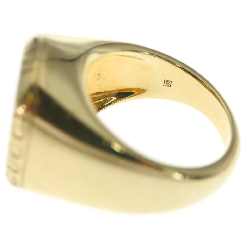 GUCCI(グッチ) SIGNET RING コートオブアームズエングレーブ シグネットリング 指輪 ゴールド