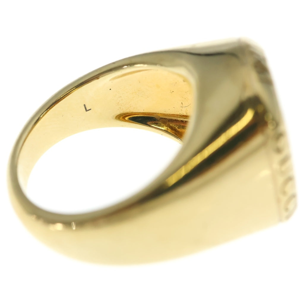 GUCCI(グッチ) SIGNET RING コートオブアームズエングレーブ シグネットリング 指輪 ゴールド