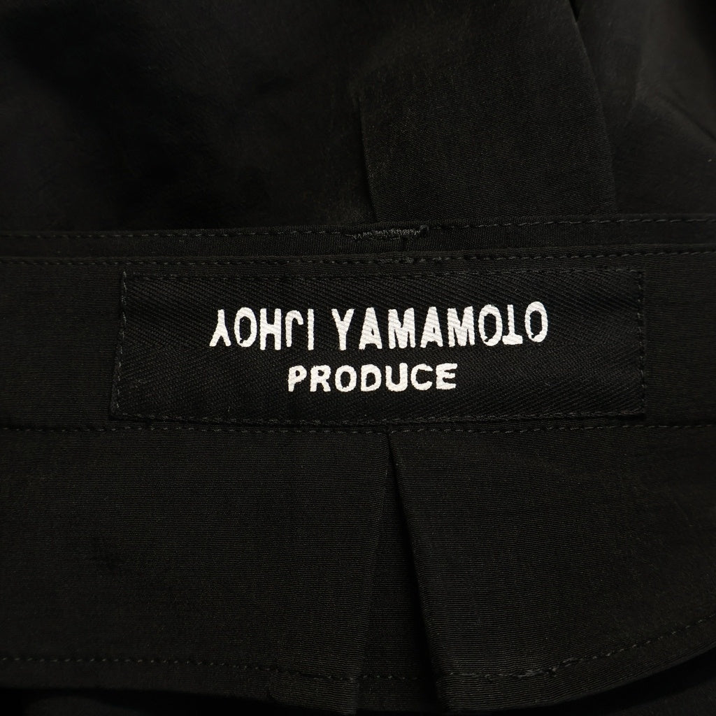 Yohji Yamamoto POUR HOMME(ヨウジヤマモト プールオム) TA TUXEDO HAKAMA PANTS HK-P12-500 タキシード ハカマタック パンツ ブラック