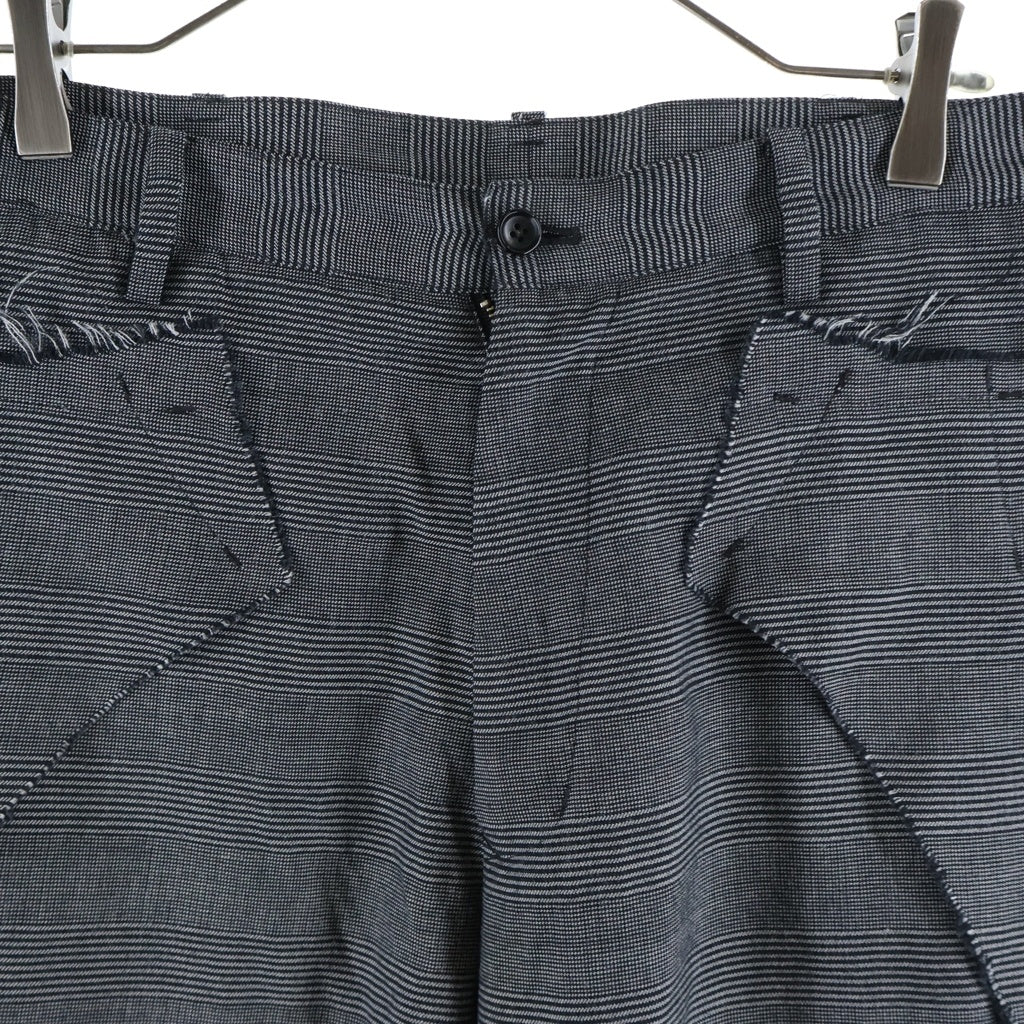 sulvam(サルバム) 25AW Cut Finish Flap Pants MW-P05-110 カットフィニッシュ フラップパンツ グレー