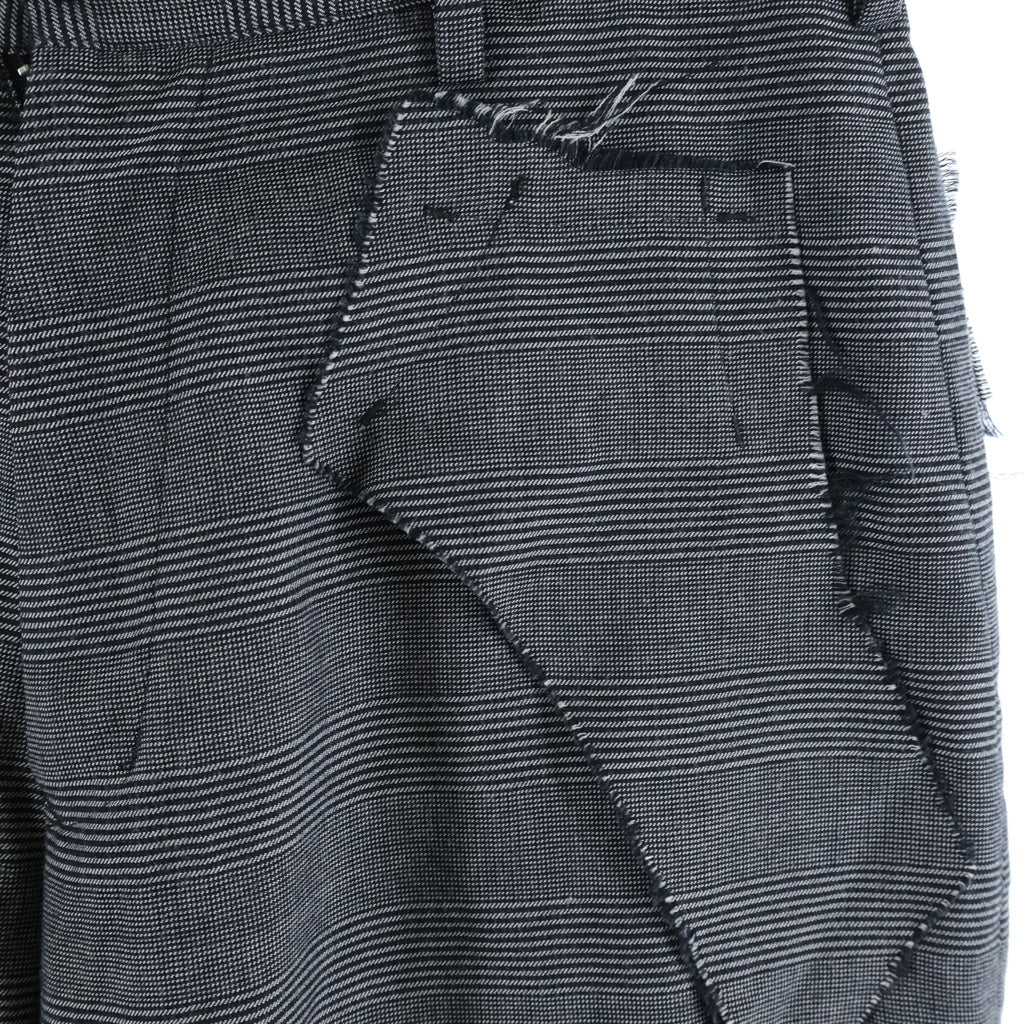 sulvam(サルバム) 25AW Cut Finish Flap Pants MW-P05-110 カットフィニッシュ フラップパンツ グレー