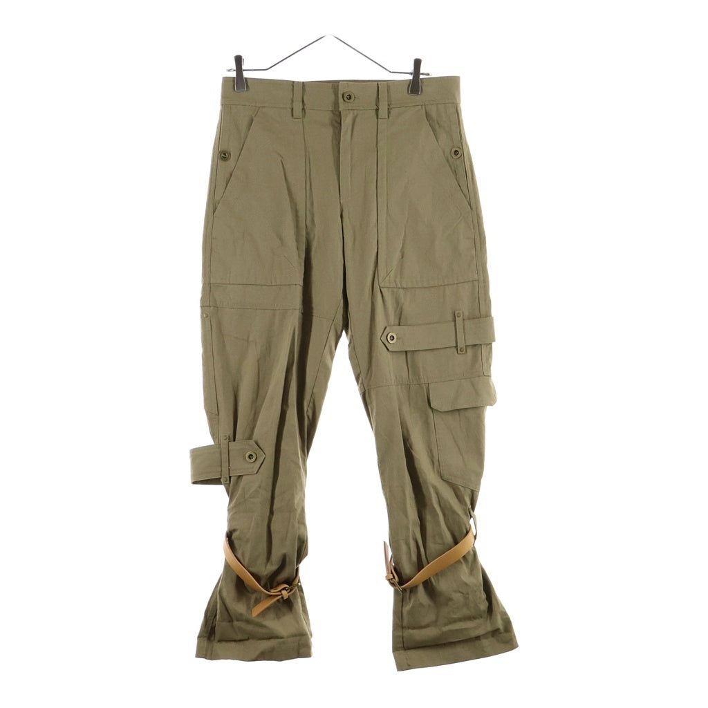 ISABEL MARANT(イザベル マラン) BRINDA TROUSERS ベルテッドストレートカーゴパンツ PA0742FAD2E03I ブラウン