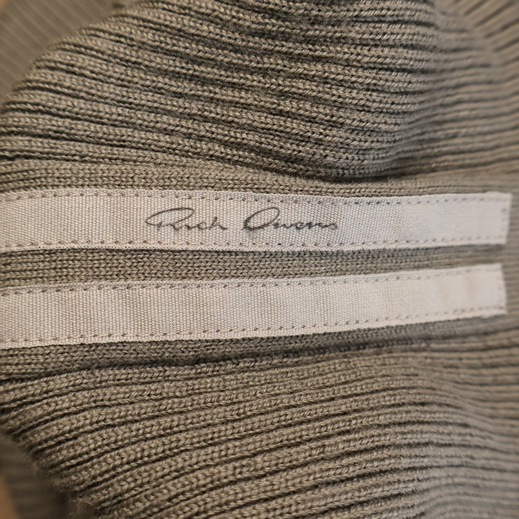 Rick Owens(リックオウエンス) 26SS Open-Back Mini Dress RP01F6616-RIBM オープンバック ニットドレス レディース グレー