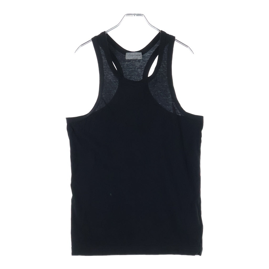 Yohji Yamamoto POUR HOMME(ヨウジヤマモト プールオム) 30/- ULTIMA PS TANK TOP HK-T01-070 アルティマ 天竺タンクトップ ブラック