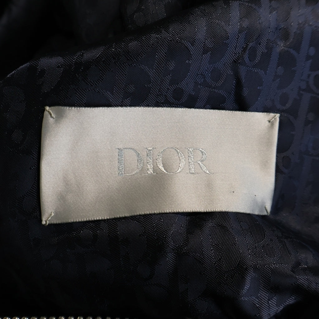 DIOR(ディオール) 20SS ×JORDAN BRAND AIR DIOR ロゴエンブロイダリー ジップアップ スタンドカラー ウーブンジャケット ネイビー 033C402A4120