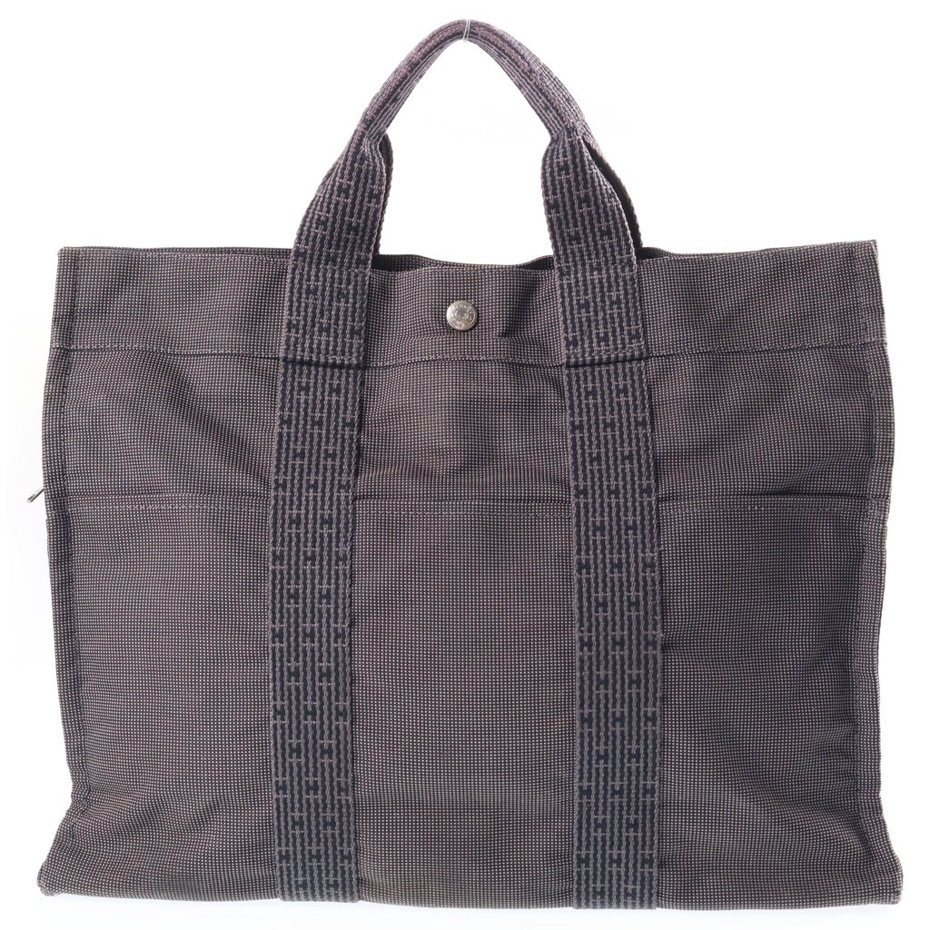 HERMES(エルメス) エールラインTGM キャンバストートバッグ グレー レディース
