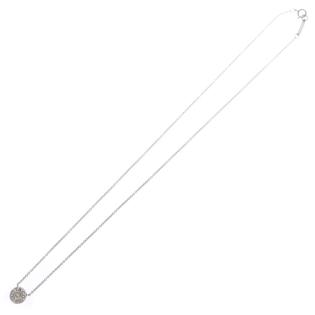 TIFFANY & Co.(ティファニー) 18KWG 1867 サークル 1Pダイヤ ネックレストップ ホワイトゴールド