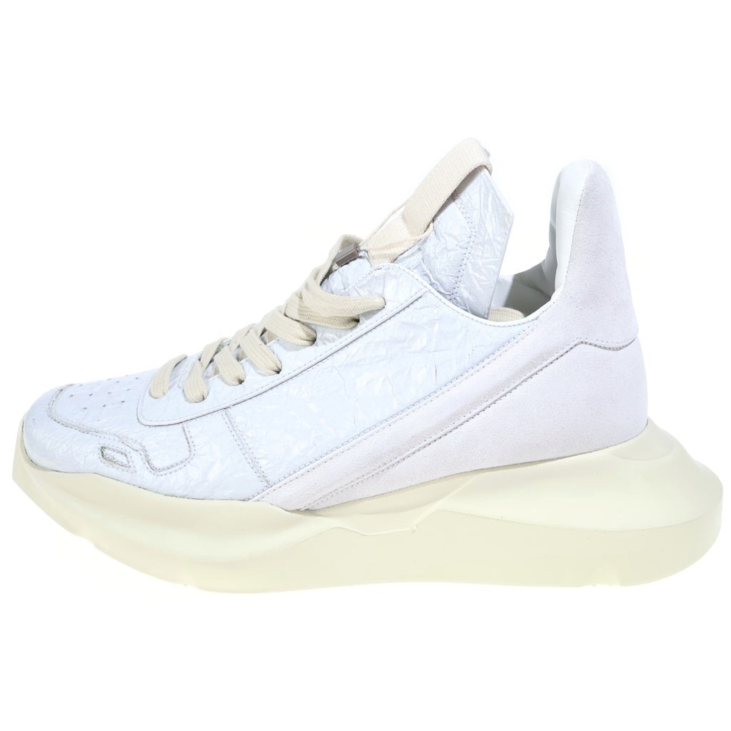 Rick Owens(リックオウエンス) 25SS GETH RUNNER ゲスランナー ハイカットシューズ ホワイト RO01E7814-SHULVS