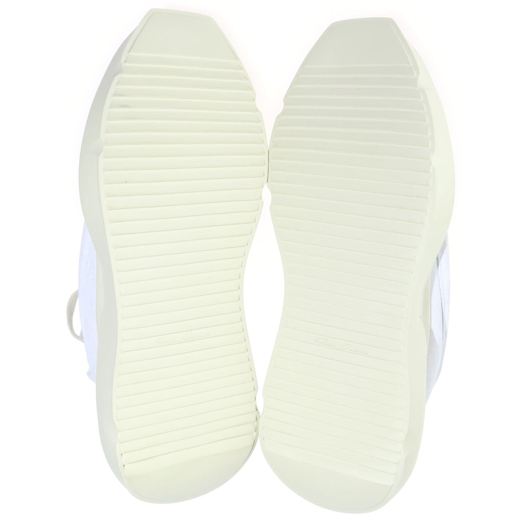 Rick Owens(リックオウエンス) 25SS GETH RUNNER ゲスランナー ハイカットシューズ ホワイト RO01E7814-SHULVS