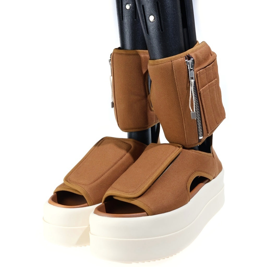 DRKSHDW(ダークシャドウ) 25SS DOUBLE BUMPER ANKLE STRAP ダブルバンパー アンクルストラップ ハイカットシューズ サンダル ブラウン DS01E3837-DO