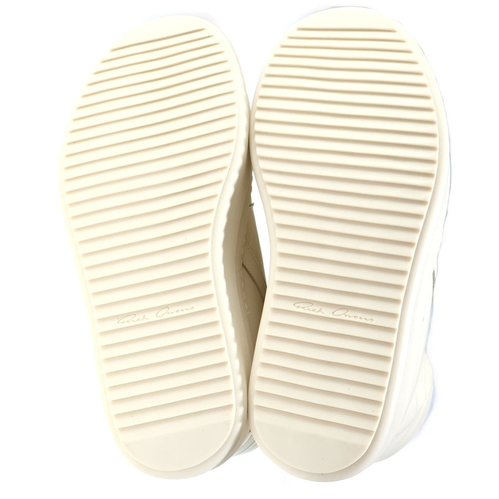Rick Owens(リックオウエンス) 25AW MEGAGEOBASKETS メガジオバスケット レザーハイカットシューズ ホワイト RR02E1855-LCO