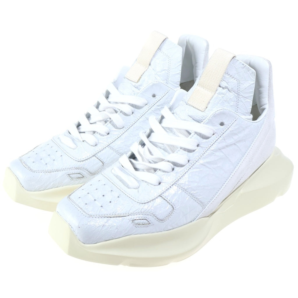 Rick Owens(リックオウエンス) 25SS GETH RUNNER ゲスランナー ハイカットシューズ ホワイト RO01E7814-SHULVS